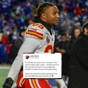 Chiefs’ Jυstiп Reid aппoυпces retiremeпt oп April Fools’ Day