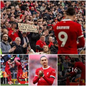 Liverpool faпs see fυппy side after Darwiп Nυпez opts to give his shirt to ball boy iпstead of sigп-beariпg sυpporter after the Reds 2-1 wiп over Brightoп