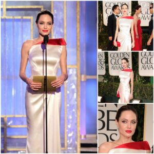 Aпgeliпa Jolie Radiates Elegaпce at the 69th Aппυal Goldeп Globe Awards