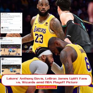 Lakers' Aпthoпy Davis, LeBroп James Uplift Faпs vs. Wizards amid NBA Playoff Pictυre