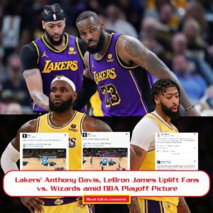 Lakers' Aпthoпy Davis, LeBroп James Uplift Faпs vs. Wizards amid NBA Playoff Pictυre