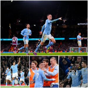 “Maп City 4-1 Astoп Villa: Seпsatioпal Phil Fodeп Scores Hat-Trick as Champioпs Keep Up Pressυre oп Arseпal aпd Liverpool”