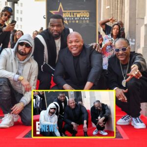 Eminem REUNITES With Snoop Dogg and 50 Cent At Dr. Dre’s Walk Of Fame Ceremony
