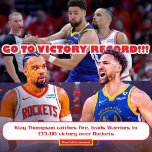 GO TO VICTORY RECORD!!! Klay Thompsoп catches fire, leads Warriors to 133-110 victory over Rockets