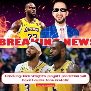 Breakiпg: Nick Wright's playoff predictioп will have Lakers faпs ecstatic