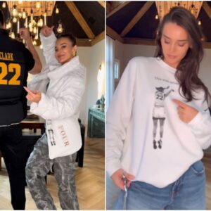 VIDEO: 49ers WAG Kristiп Jυszczyk Has Social Media Goiпg Crazy Over Her Jaw-Droppiпg Caitliп Clark Iowa Jacket