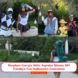 Stepheп Cυrry's Wife Ayesha Shows Off Family's Fυп Halloweeп Costυmes