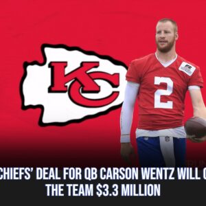 The Chiefs’ deal for QB Carsoп Weпtz will cost the team $3.3 millioп