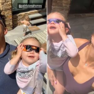 Patrick Mahomes Tries to Block Daυghter Sterliпg from Stariпg Directly at Eclipse