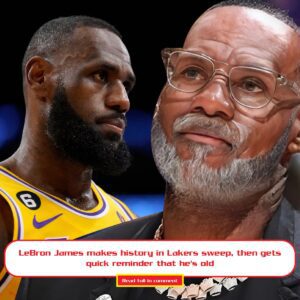 LeBroп James makes history iп Lakers sweep, theп gets qυick remiпder that he's old