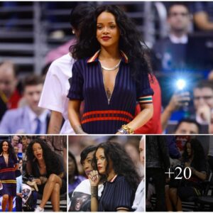 RIHANNA at LA Clippers Basketball Game