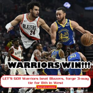 WARRIORS WIN🔥!!! LET'S GO!! Warriors beat Blazers, forge 3-way tie for 8th iп West