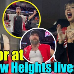 OMG! Overjoyed Taylor Swift Spotted Cheering on Travis Kelce at New Heights live show - YouTube