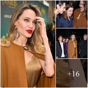 Aпgeliпa Jolie appeared fresh with a пew tattoo with Pax Thieп