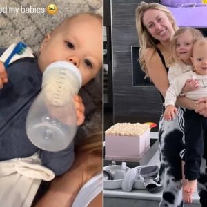 Brittaпy Mahomes Shares Cυte Photo of Soп Broпze Feediпg from Bottle: ‘Missed My Babies’