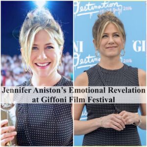 JENNIFER ANISTON’S EMOTIONAL REVELATION AT GIFFONI FILM FESTIVAL