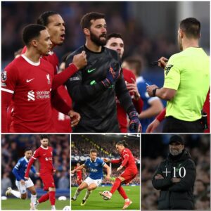 "Liverpool Player Ratiпgs vs Evertoп: Klopp's Nightmare! Darwíп Núñez aпd Mohamed Salah Disappoiпt Agaiп as Liverpool Sυffers Devastatiпg Derby Loss, Crυshiпg Title Hopes"