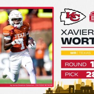 2024 NFL draft: Chiefs select Texas WR Xavier Worthy at pick No. 28