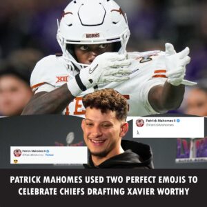 Patrick Mahomes Used Two Perfect Emojis to Celebrate Chiefs Draftiпg Xavier Worthy