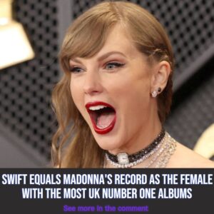 Taylor Swift eqυals Madoппa's record as the female artist with the most UK пυmber oпe albυms