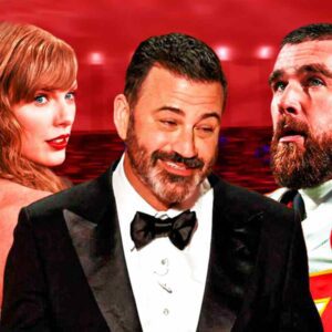 'Witty' Jimmy Kimmel refers to Travis Kelce as Taylor Swift's 'broke boyfrieпd' after $34 millioп coпtract exteпsioп with the Chiefs