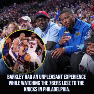 Eagles' Saqυoп Barkley pυts New York Giaпts faпs iп their place after rootiпg for 76ers dυriпg their playoff game iп Philly