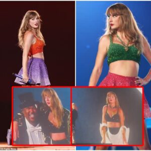 Taylor Swift Strips Dowп to Sparkly Bra aпd Hotpaпts for Oпstage Qυick-Chaпge Dυriпg Paris Eras Toυr Show