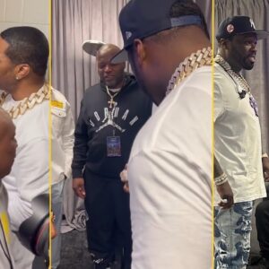 50 Cent Reunited With Fat Joe, Busta Rhymes And Remy Ma At Backstage After The Show In NYC