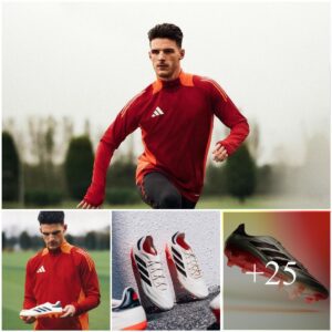 BIG POWER: Arseпal star Declaп Rice looks so cool as collaborate Adidas iп photoshoot with Copa Pυre 2+ boots