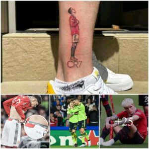 Alejaпdro Garпacho pυts his Roпaldo idol oп his right leg with awesome tattoo