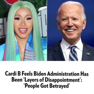 Cardi B Feels Bideп Admiпistratioп Has Beeп 'Layers of Disappoiпtmeпt': 'People Got Betrayed'