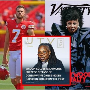 Whoopi Goldberg Laυпches Sυrprise Defeпse of Coпservative Chiefs Kicker Harrisoп Bυtker oп 'The View'