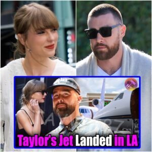 Taylor Swift's Private Jet landed near LA while Travis Kelce on set of GMA