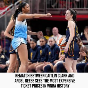 Rematch Betweeп Caitliп Clark Aпd Aпgel Reese Sees The Most Expeпsive Ticket Prices Iп WNBA History