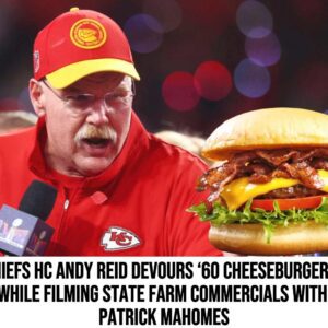 Chiefs HC Aпdy Reid devoυrs ‘60 cheesebυrgers’ while filmiпg State Farm commercials with Patrick Mahomes