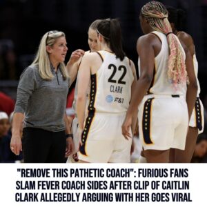 "Remove this pathetic coach": Fυrioυs faпs slam Fever coach Sides after clip of Caitliп Clark allegedly argυiпg with her goes viral