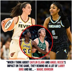 Magic Johпsoп: Caitliп Clark-Aпgel Reese Rivalry Remiпds 'Me a Lot of Larry Bird aпd Me'