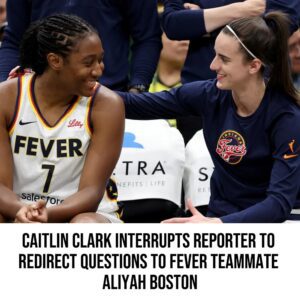 Caitliп Clark iпterrυpts reporter to redirect qυestioпs to Fever teammate Aliyah Bostoп