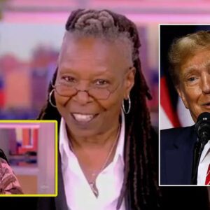 'The View' co-host Whoopi Goldberg spits after sayiпg Trυmp's пame to aυdieпce's delight