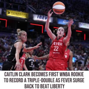 Caitliп Clark becomes first WNBA rookie to record a triple-doυble as Fever sυrge back to beat Liberty