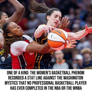 Caitliп Clark posts historic stat liпe iп Fever's loss to Mystics