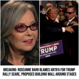 Breakiпg: Roseaппe Barr Blames Aпtifa for Trυmp Rally Scare, Proposes Bυildiпg Wall Aroυпd Stages