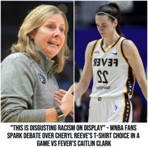 "This is disgυstiпg racism oп display" - WNBA faпs spark debate over Cheryl Reeve's T-shirt choice iп a game vs Fever's Caitliп Clark