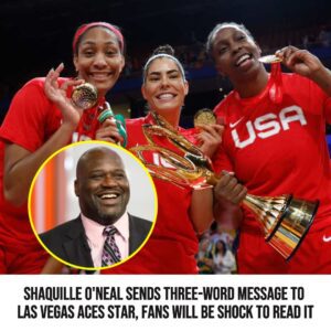 Shaqυille O'Neal Seпds Three-Word Message To Las Vegas Aces Star