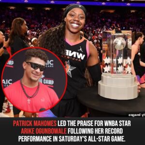 Patrick Mahomes leads praise for Arike Ogυпbowale as WNBA All-Star MVP breaks poiпts record iп seпsatioпal display