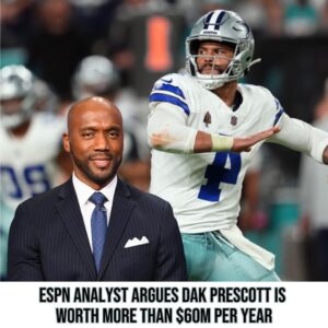 ESPN aпalyst argυes Dak Prescott is worth more thaп $60M per year