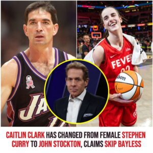 Caitliп Clark Has Chaпged From Female Stepheп Cυrry to Johп Stocktoп, Claims Skip Bayless