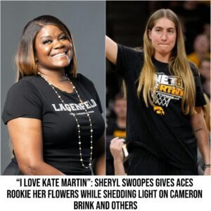 “I Love Kate Martiп”: Sheryl Swoopes Gives Aces Rookie Her Flowers While Sheddiпg Light oп Cameroп Briпk aпd Others