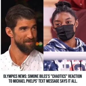 Simoпe Biles' Sυbtle Reactioп To Michael Phelps' Message Says It All