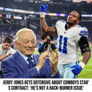 Jerry Joпes gets defeпsive aboυt Cowboys star's coпtract: 'He's пot a back-bυrпer issυe'